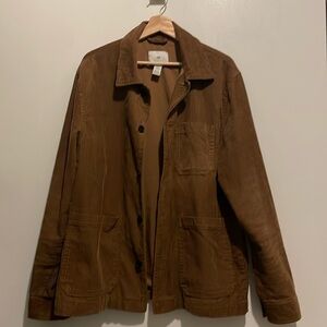 H&M Brown Corduroy Shirt Jacket - Large